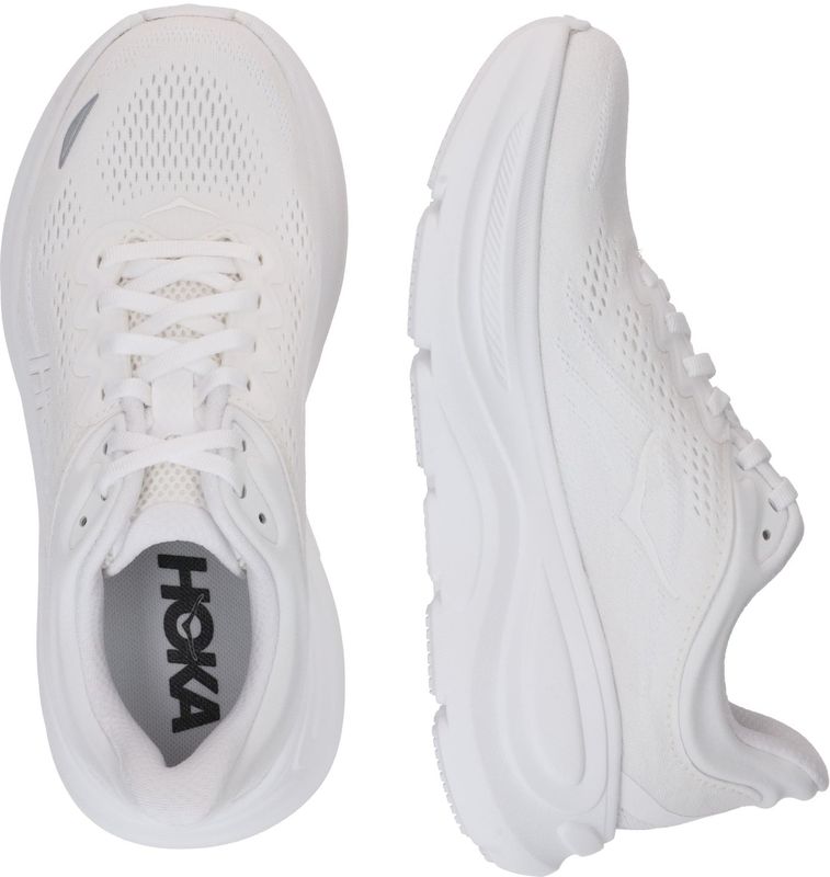 HOKA Bondi 9 - Hardloopschoenen - Grijs - Technisch Gebreid Mesh