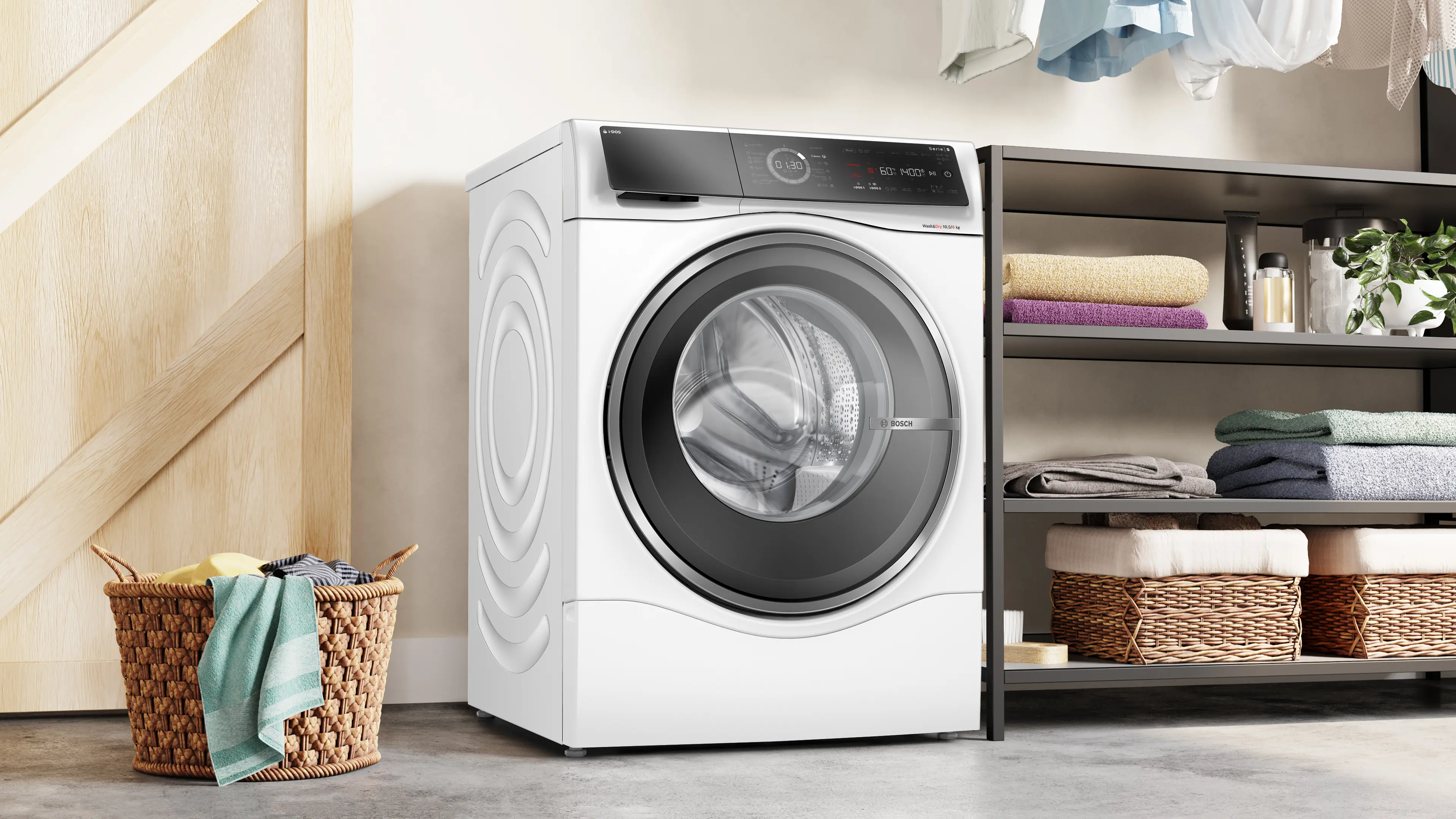 Serie 8 Was-droogcombinatie 10.5/6 kg max. 1400 rpm