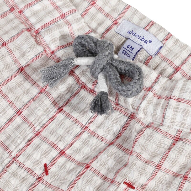 Bermuda bébé garçon en coton à carreaux Absorba Aucune nuance