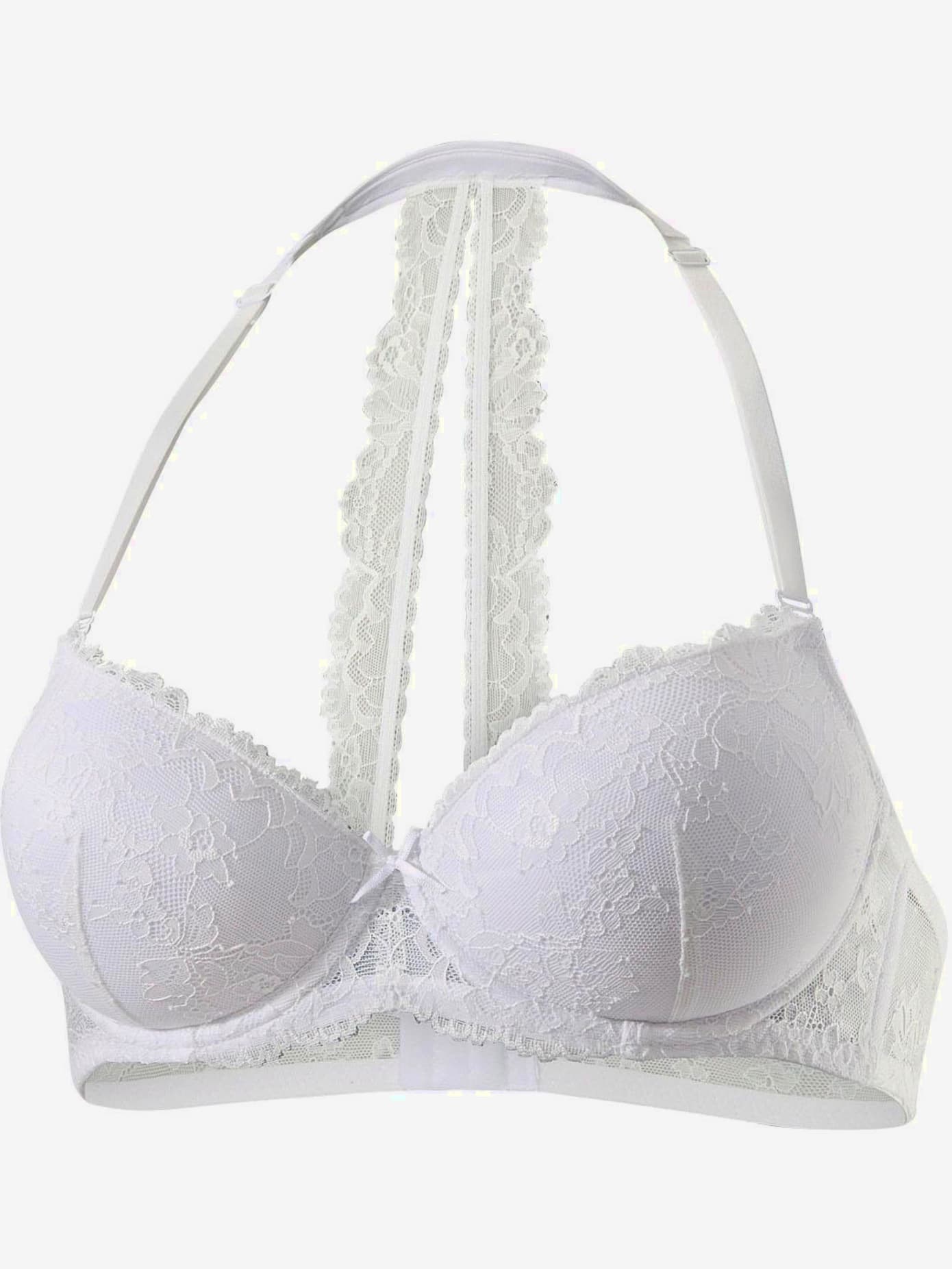 Soutien-gorge dos nu soutien-gorge à coques en dentelle douce, aspect floral