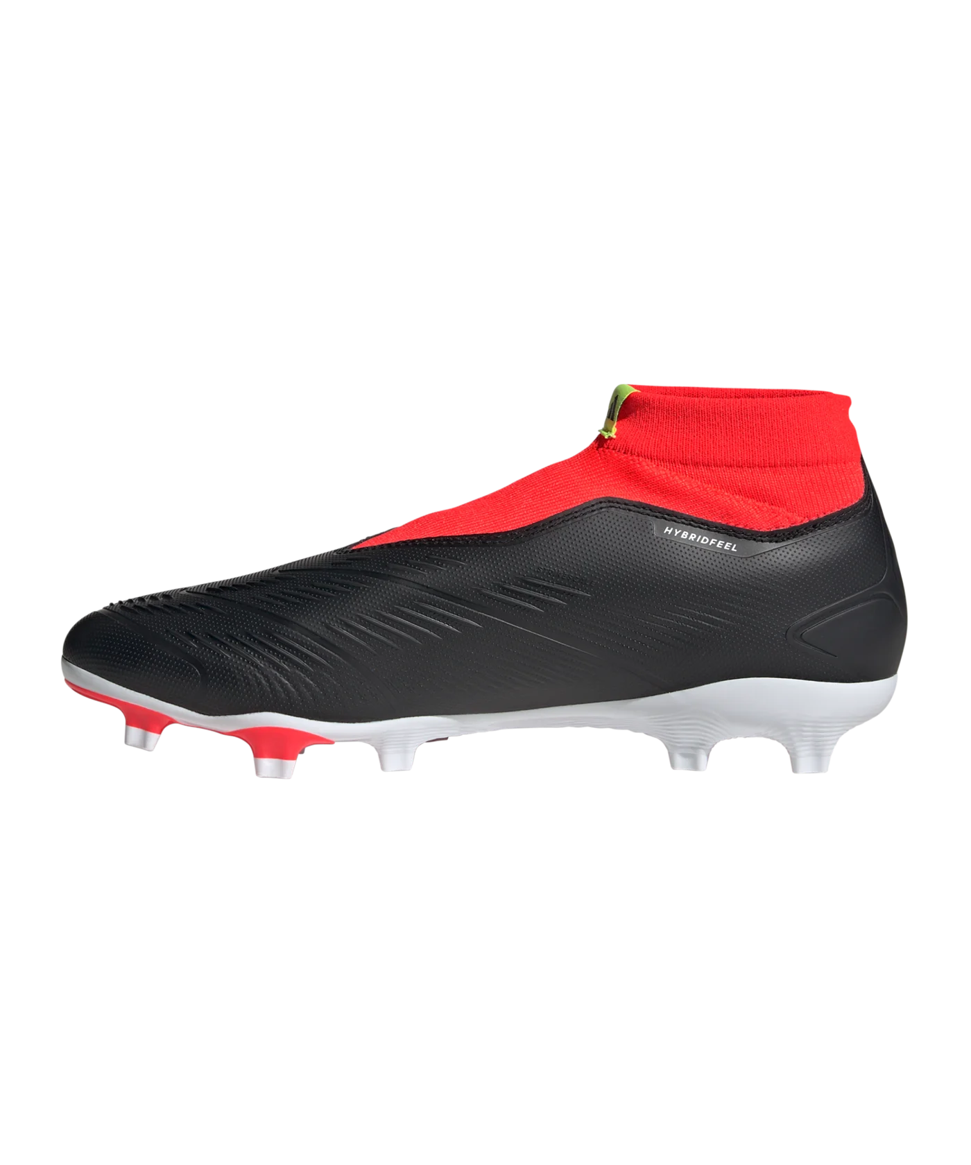 adidas Predator League LL FG Solar Energy Schwarz Weiss Rot