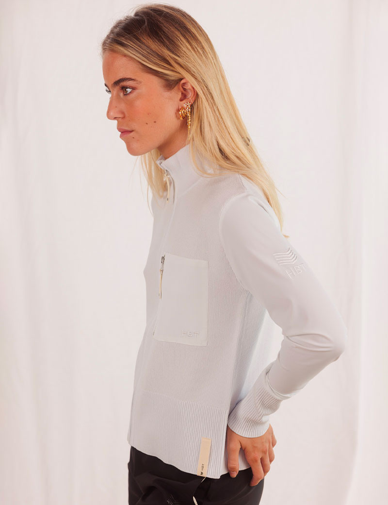 HBT ARMY KNITWEAR | SCOTTY BLANC FEMME