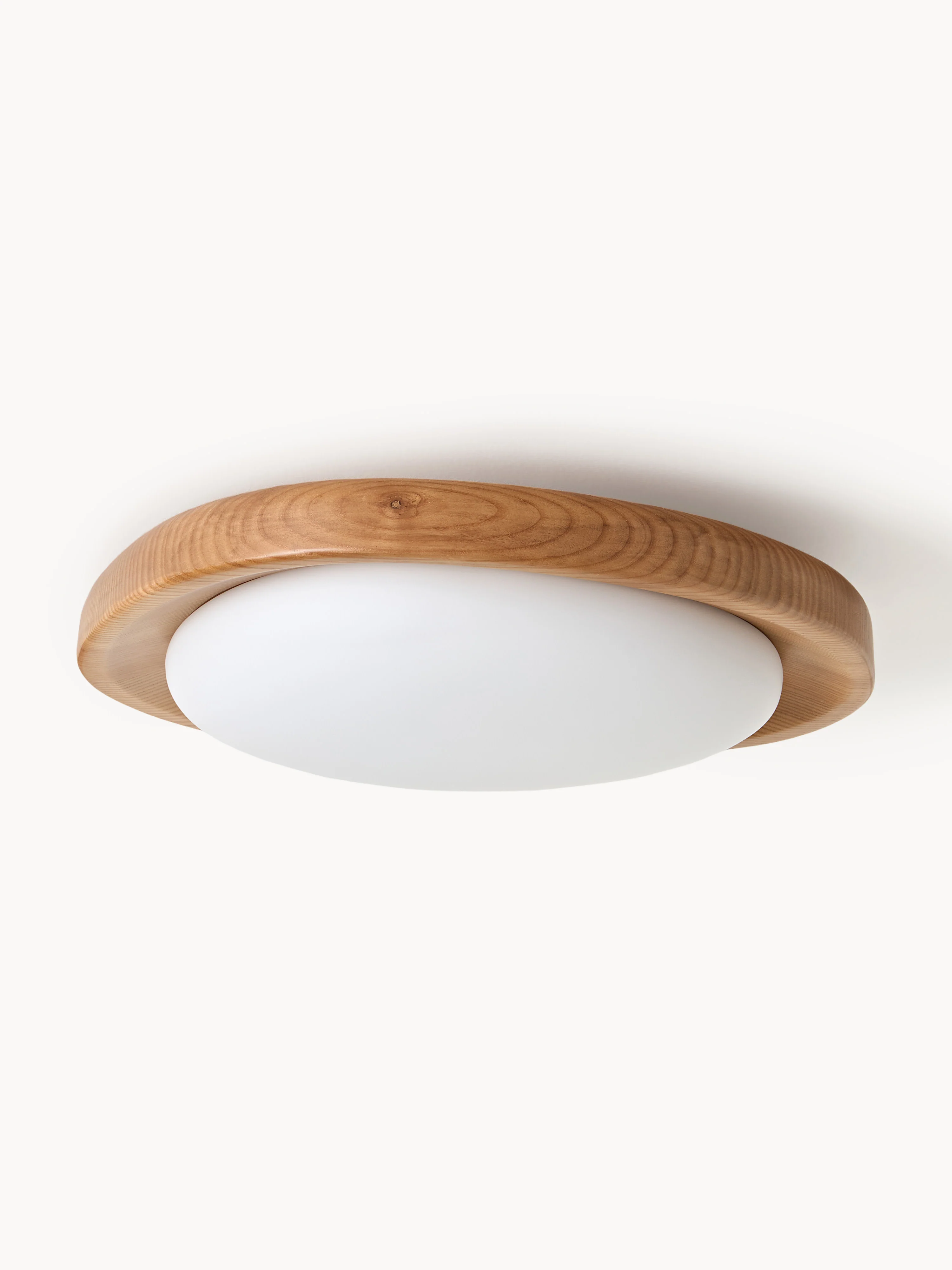 Plafondlamp Matthew met frame van essenhout