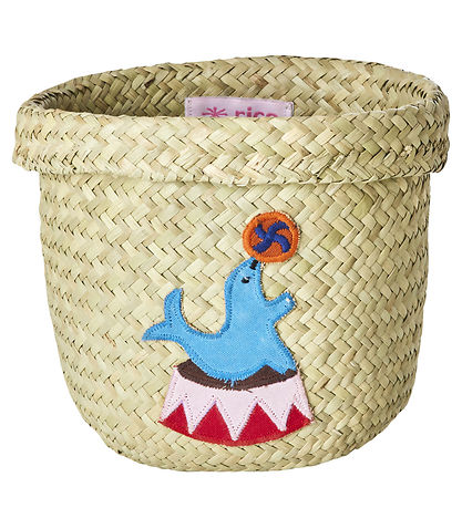 Rice Aufbewahrungskorb - Raffia/Algen - Zirkus - 15x15 cm - Natu