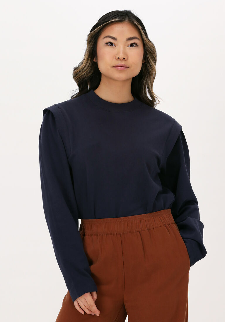 ANOTHER LABEL donkerblauwe another label sweater kasuga top