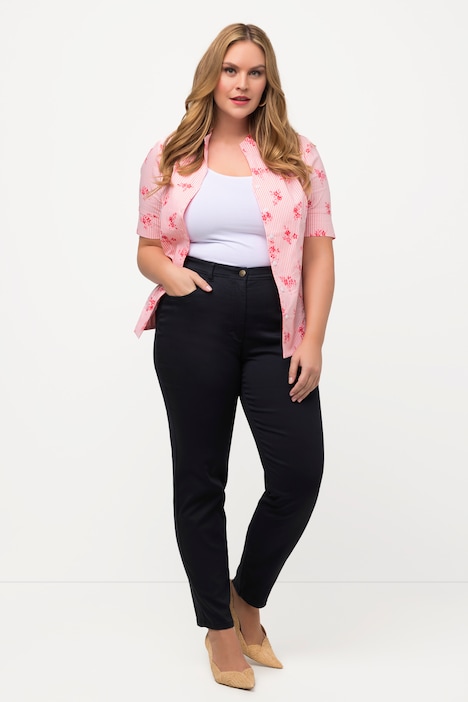 Hose Sophie, Stickerei, schmale 5-Pocket-Form