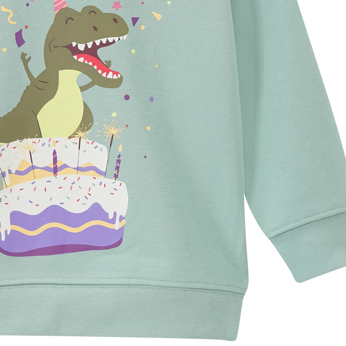 Topolino Kinder Sweatshirt mit Geburtstags-Motiv mintgrün
