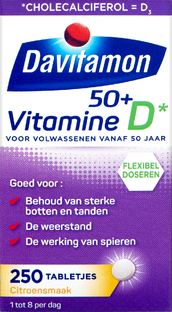Davitamon Vitamine D 50  Tabletten 250TB