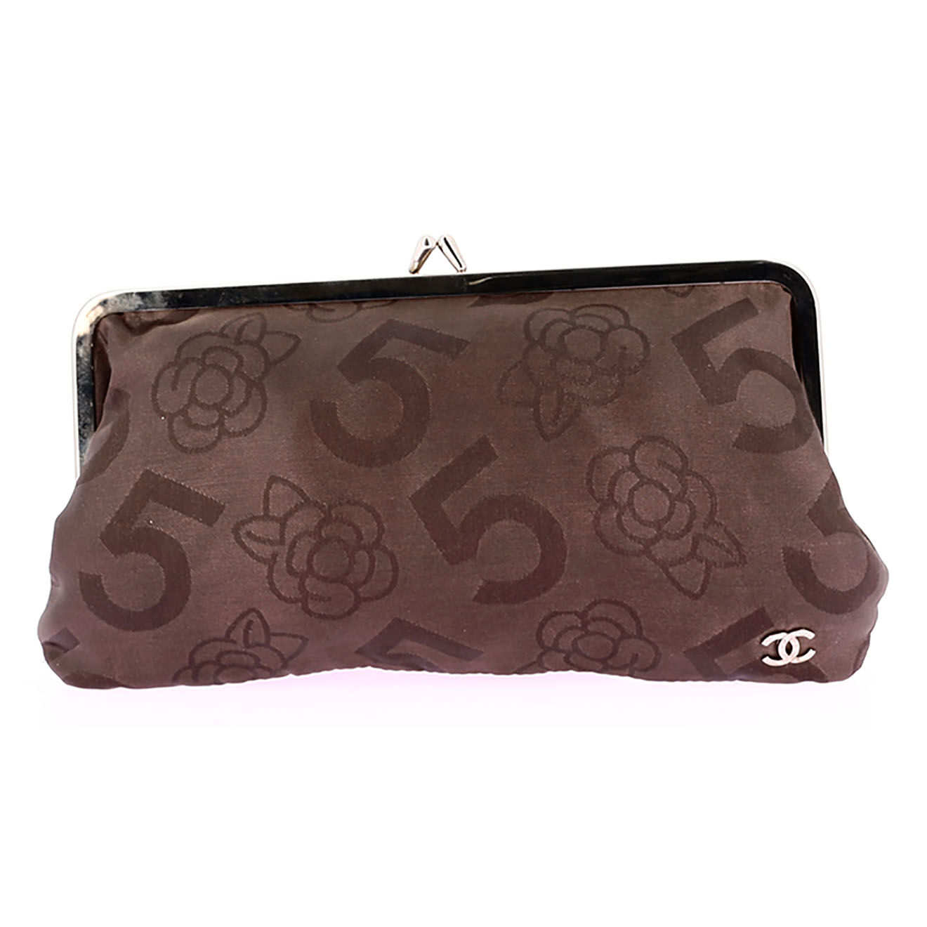 Chanel Pochette en Toile marron - Très bon état - 23x14 cm