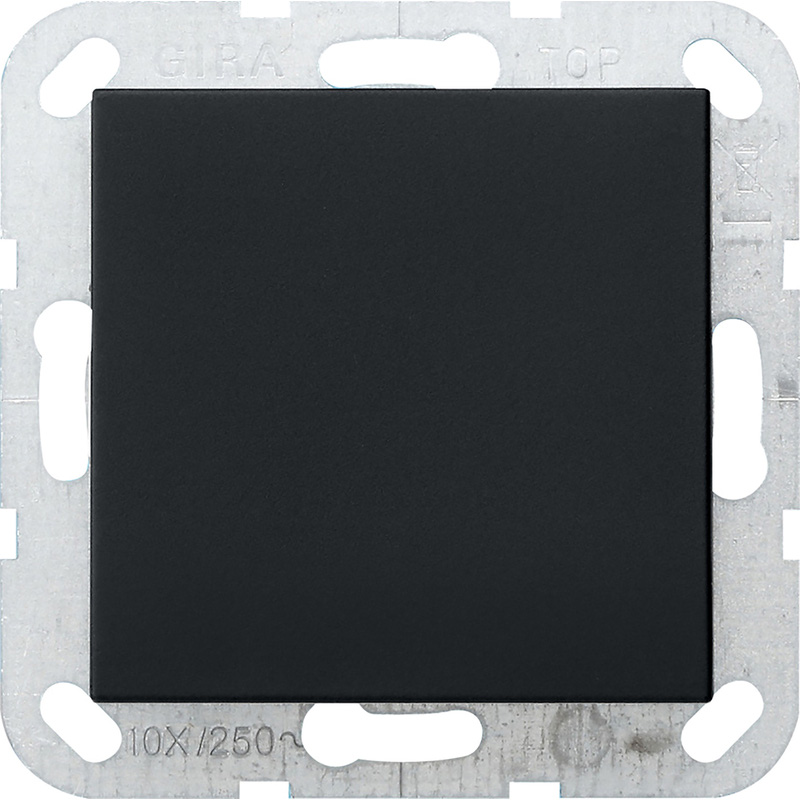 Gira System 55 blindplaat Mat zwart