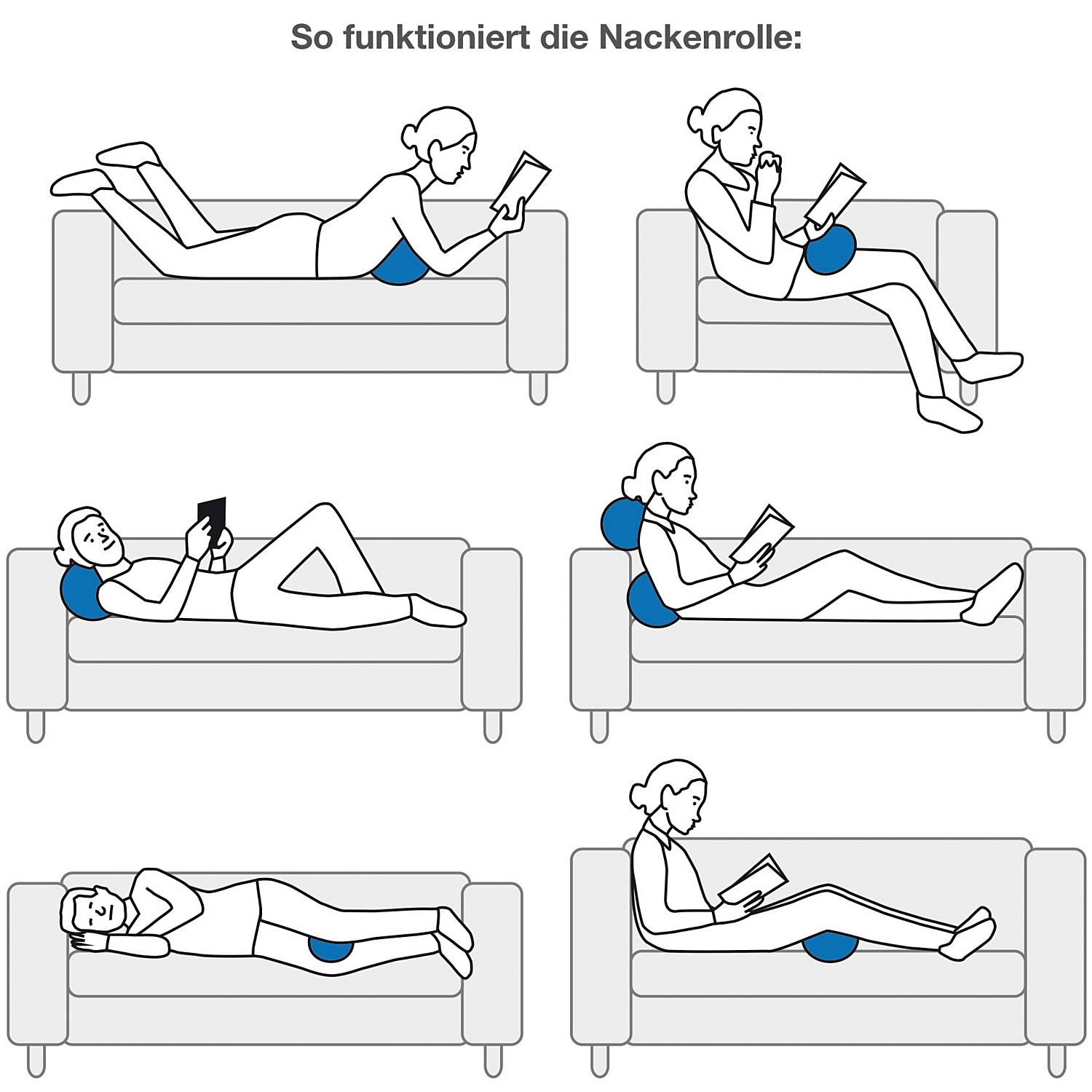 Irisette Schafschurwoll Nackenrolle im 2er-Pack