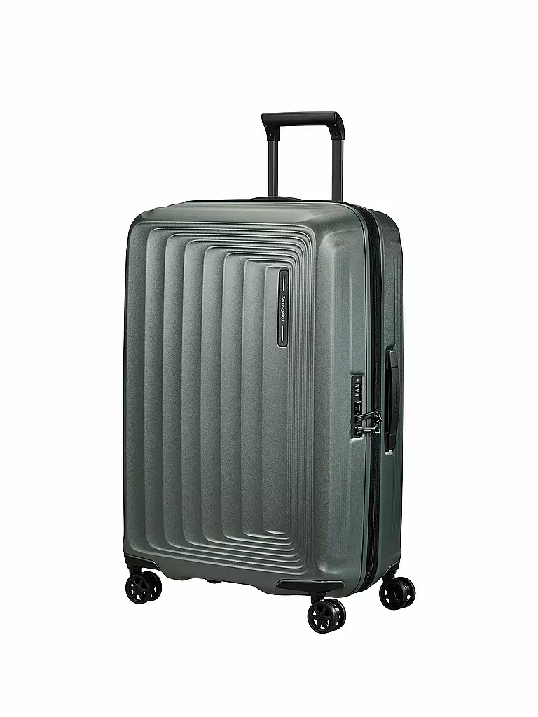 SAMSONITE Trolley Nuon Spinner 69cm erweiterbar Matt Sage Khaki grün