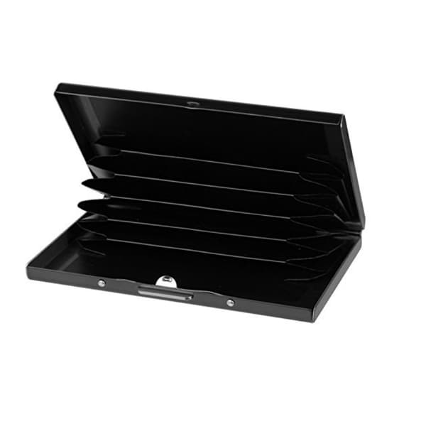 INF RFID-kortholder med 6 kortspor Sort