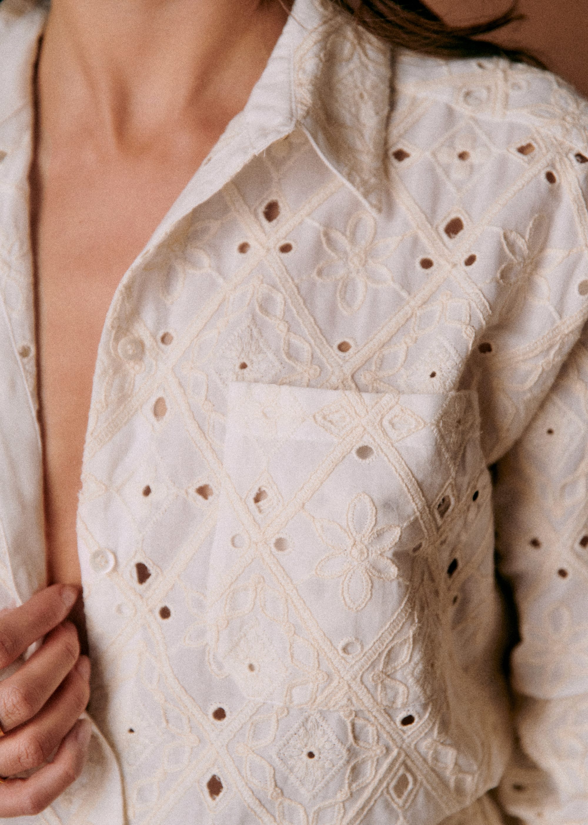 Chemise Max - Broderie Anglaise Écru - E-SHOP/CHEMISES & BLOUSES 5905220
