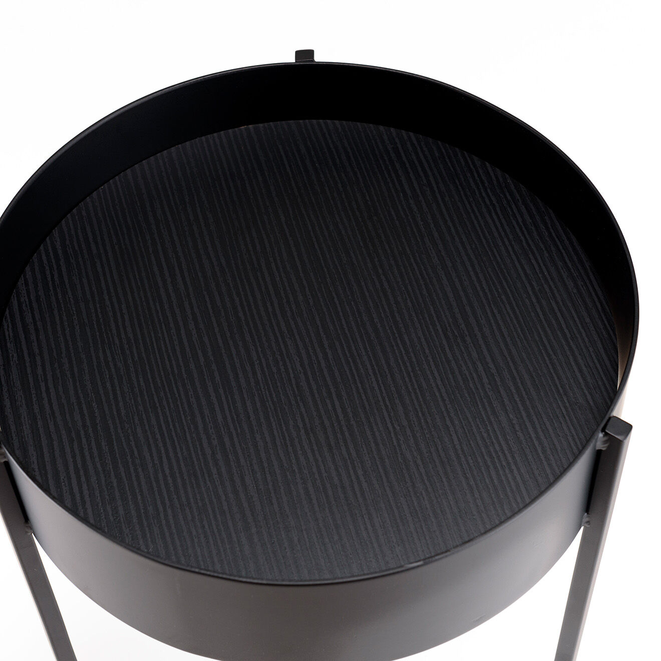 Macabane Sellette ronde / porte plante Mm Daly noir - 31x31x70 cm