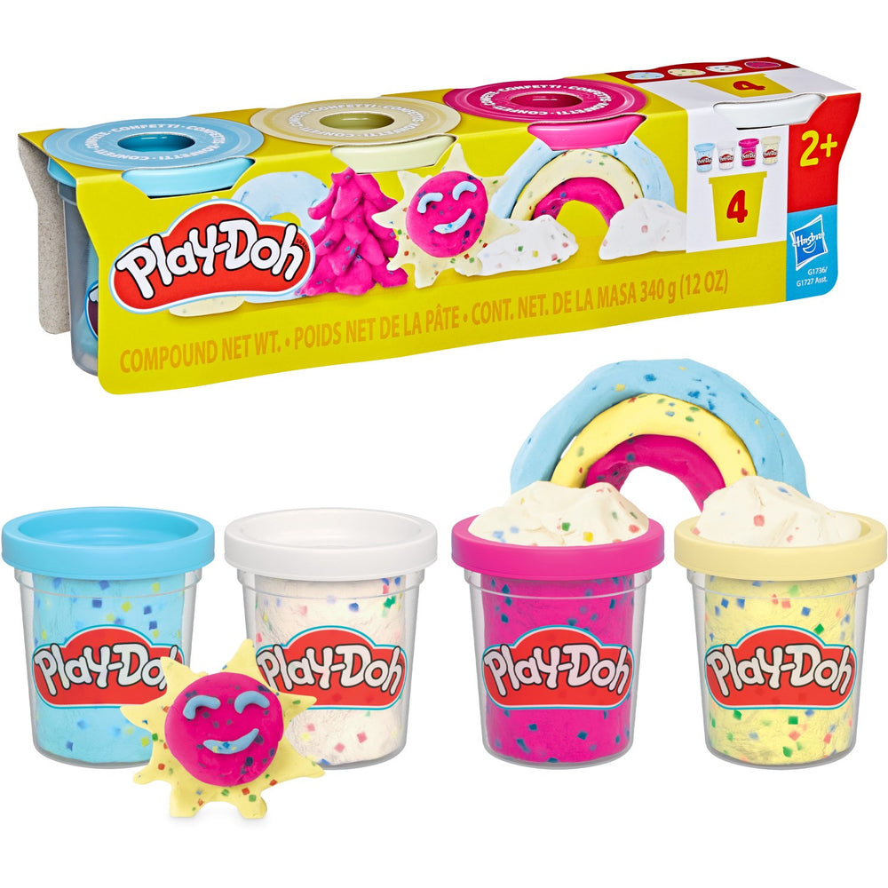 Køb Play-Doh Specialitet 4 Pakke 340 G Konfetti Sjov