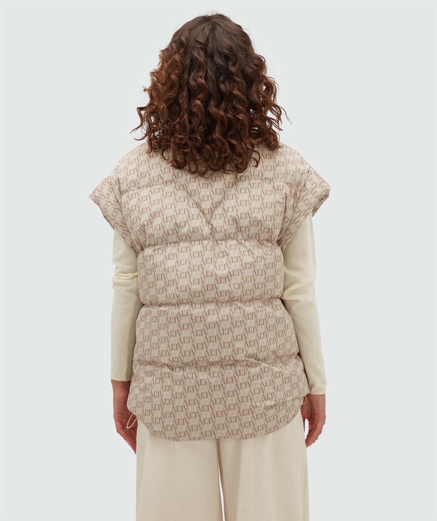 JV-STAYA oversized bodywarmer - beige