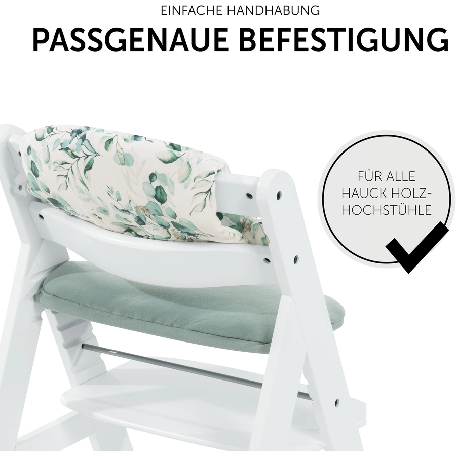 hauck Hochstuhlauflage Select Jersey Leaves Mint