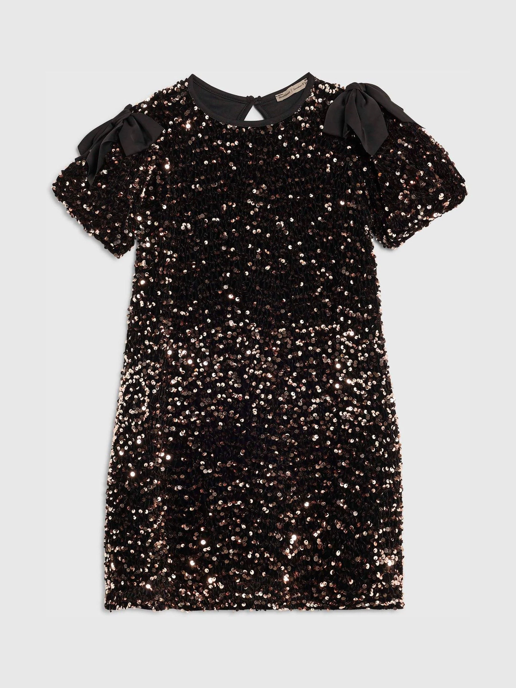River Island Sequin Bow Dress