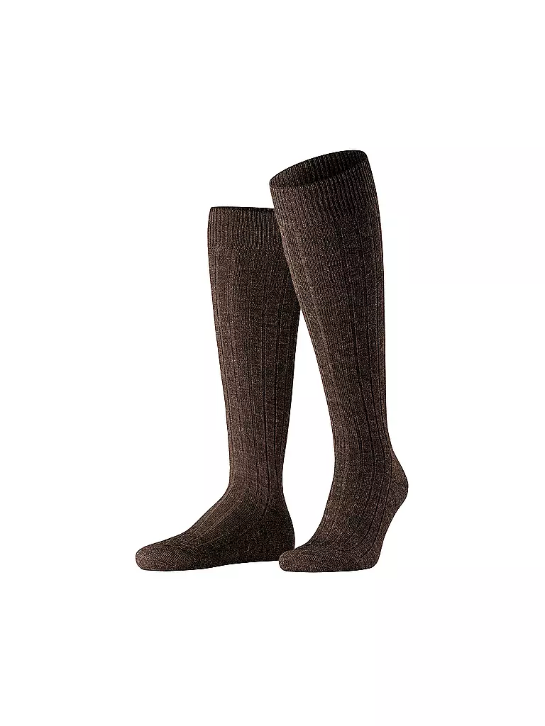 FALKE Stutzen TEPPICH IM SCHUH dark brown mel. braun