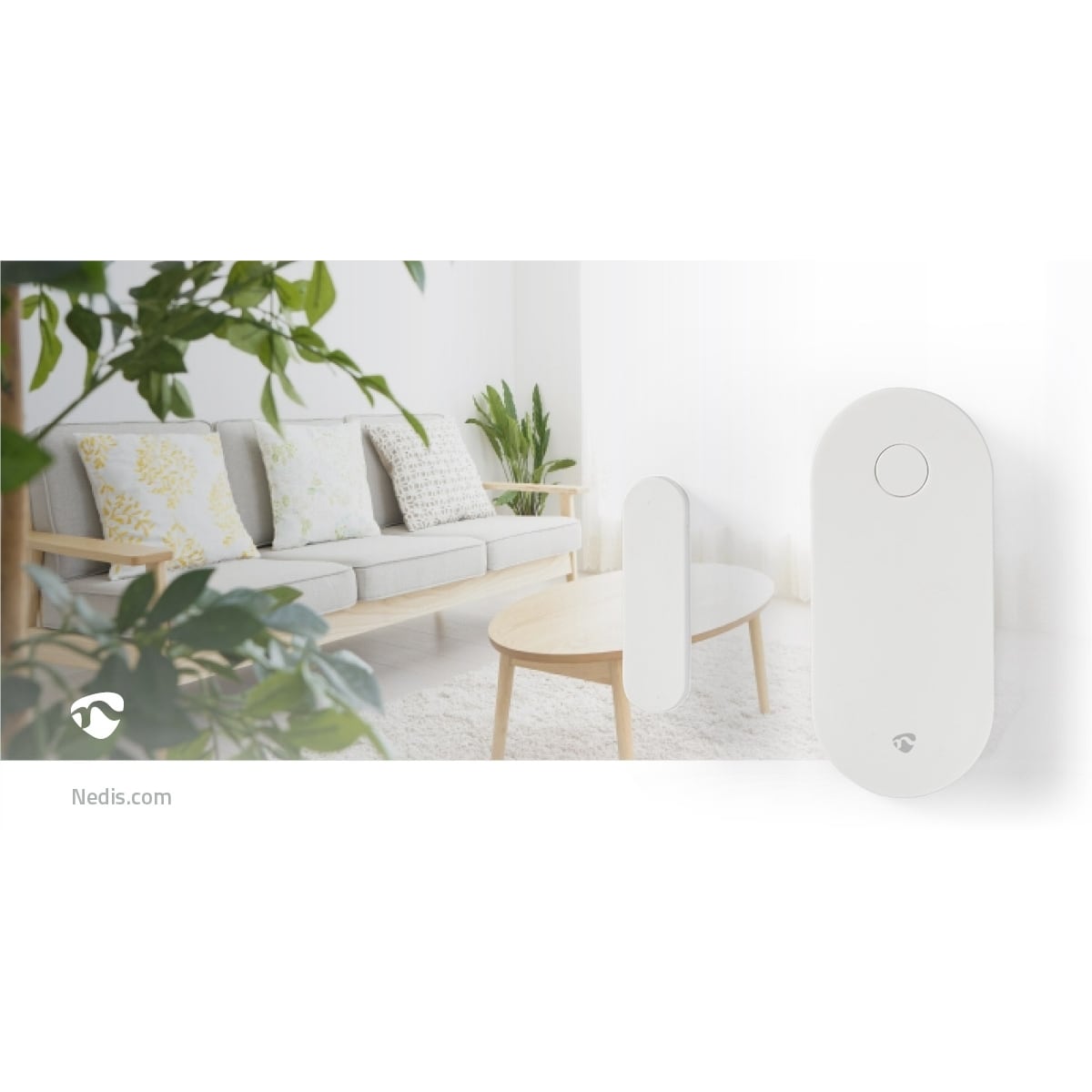 Nedis SmartLife Dørvindussensor | Zigbee 3.0 | Batteri drevet | Android™ / IOS | Hvit