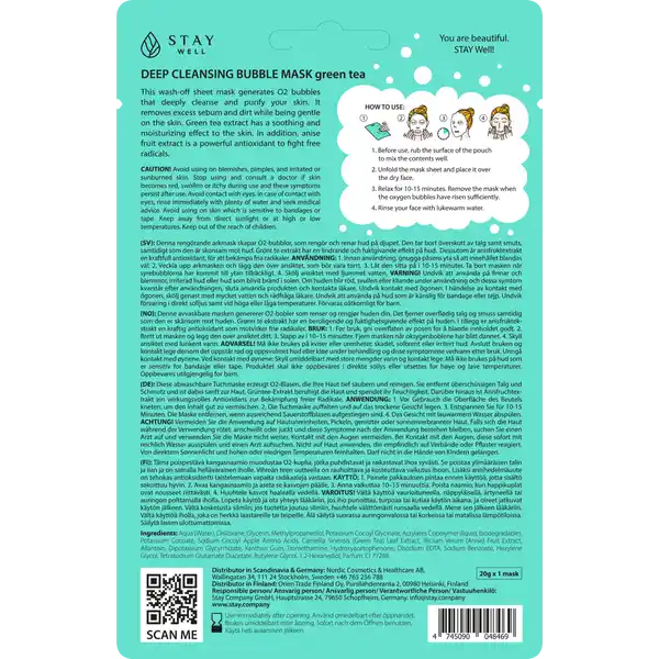 Deep Cleansing Bubble Mask - Green Tea