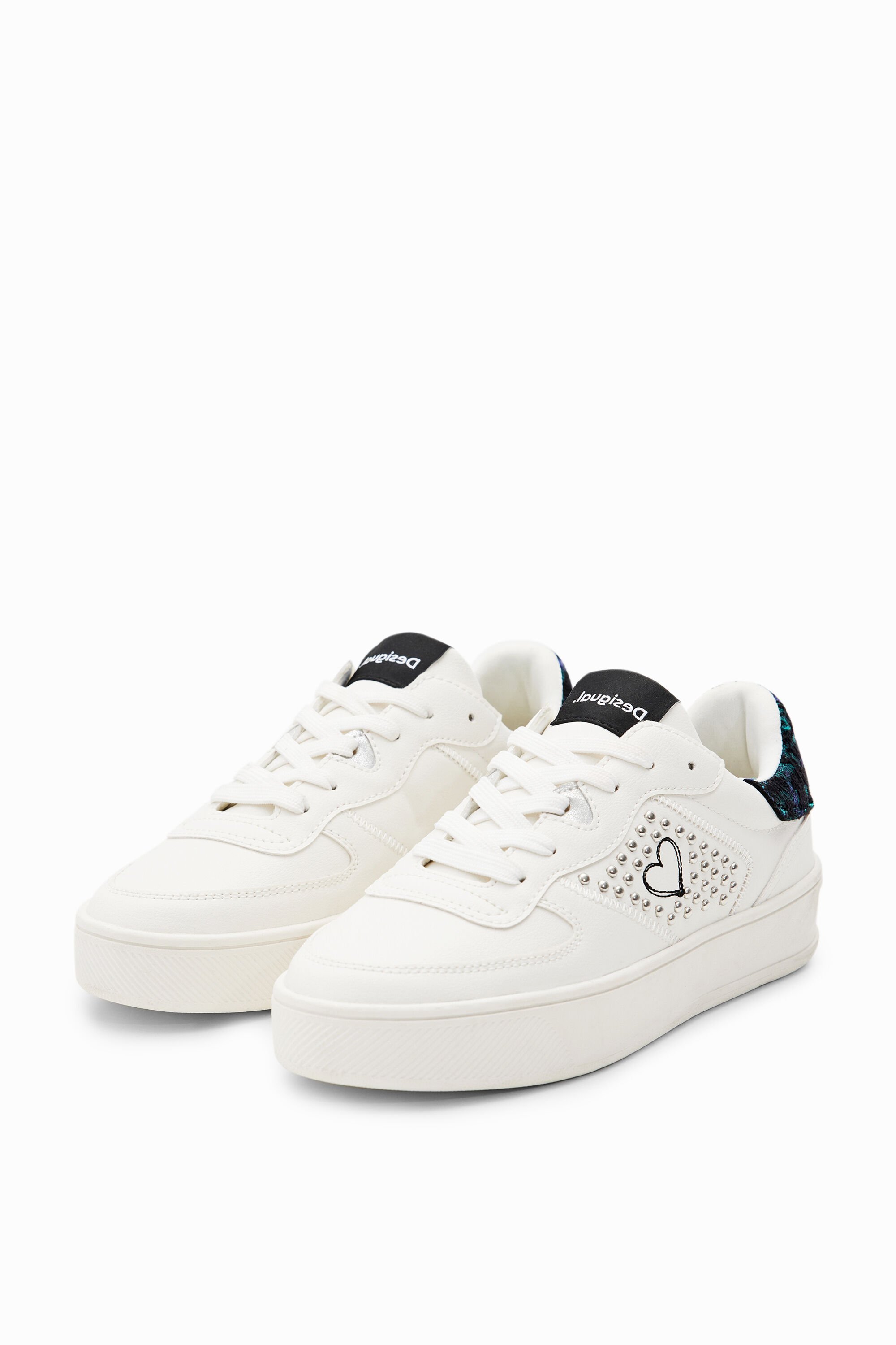 Baskets plateforme cœur