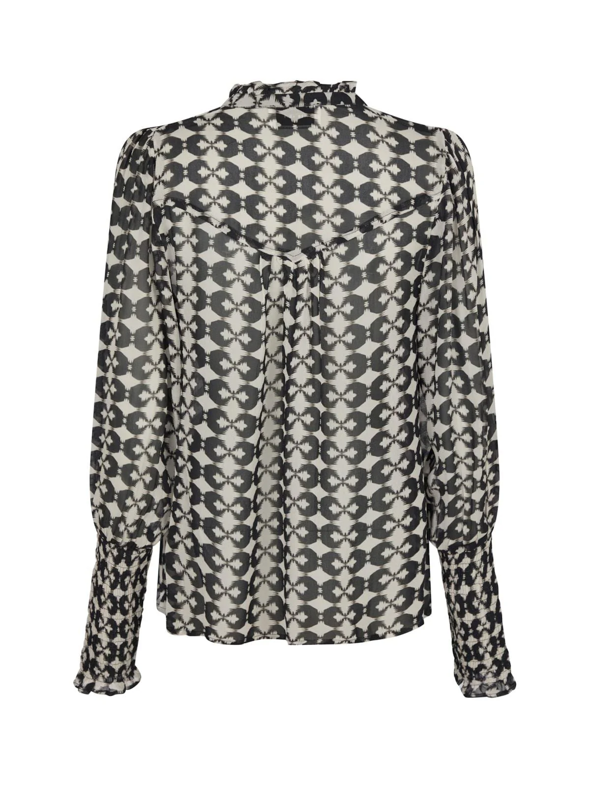 Neo Noir Camisa Graphic Print Blouse