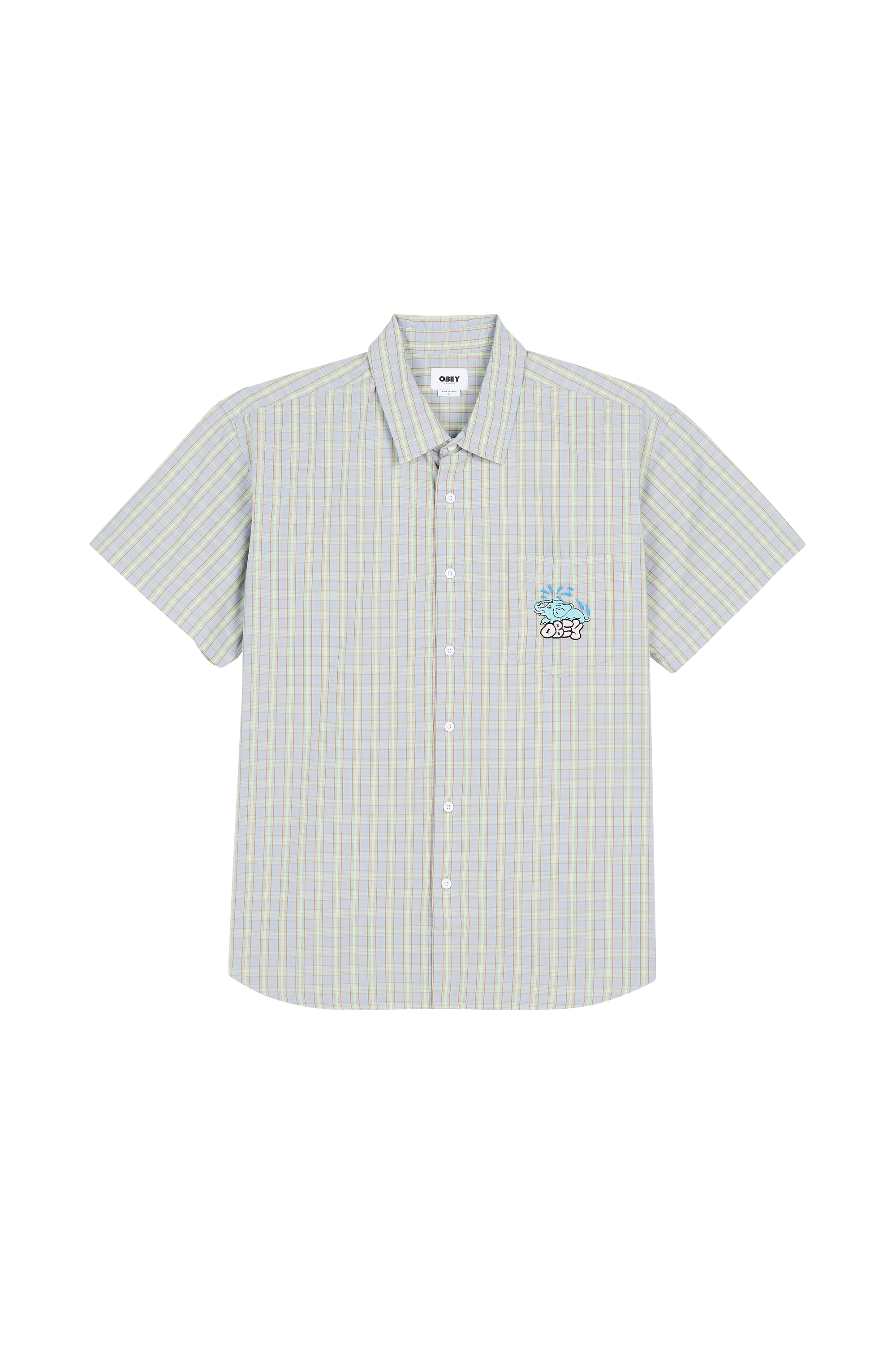 OBEY Chemise GAVIN WOVEN Multicolore
