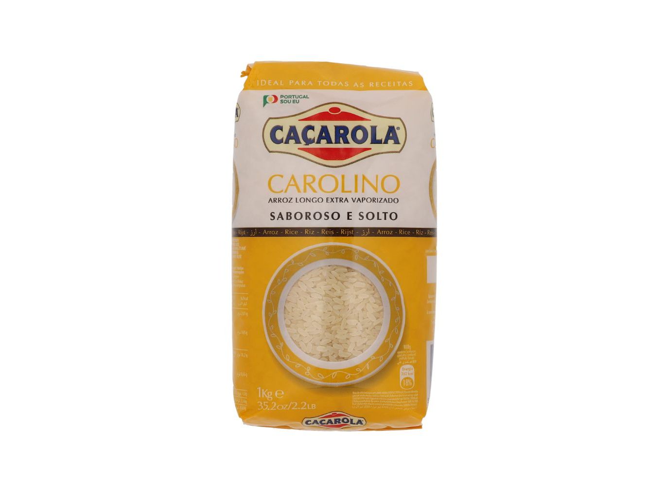 ARROZ VAPORIZADO CAÇAROLA EXTRA LONGO 1KG