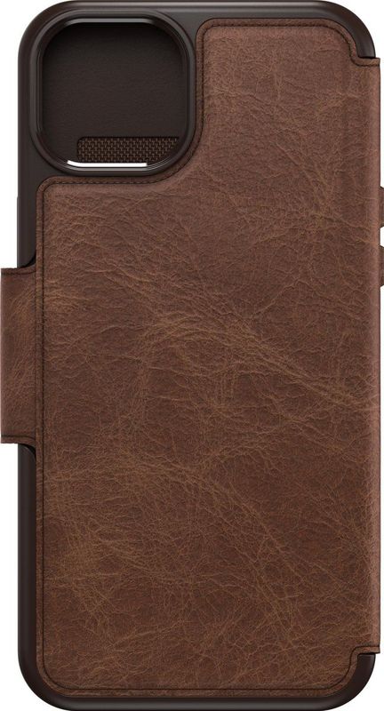 OtterBox - Strada Bookcase - Bruin - Voor Apple iPhone 15 Plus