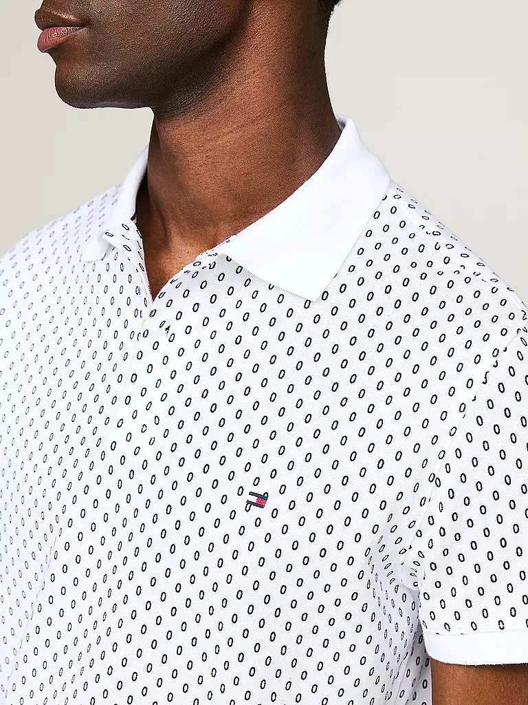 TOMMY HILFIGER Poloshirt Slim Fit weiss