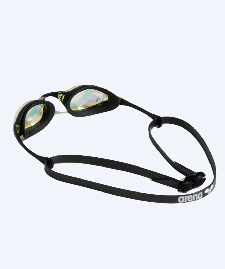 Arena svømmebriller - Cobra SWIPE Mirror - Sort/gul