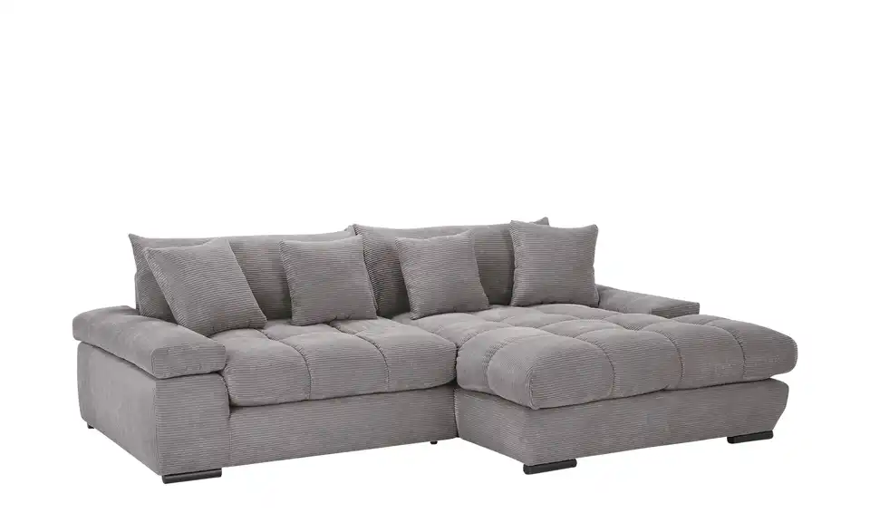 Ecksofa Hella rechts Steingrau