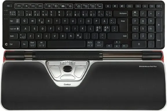 Contour RollerMouse Red Plus Wireless - Sæt med mus og tastatur - trådløs