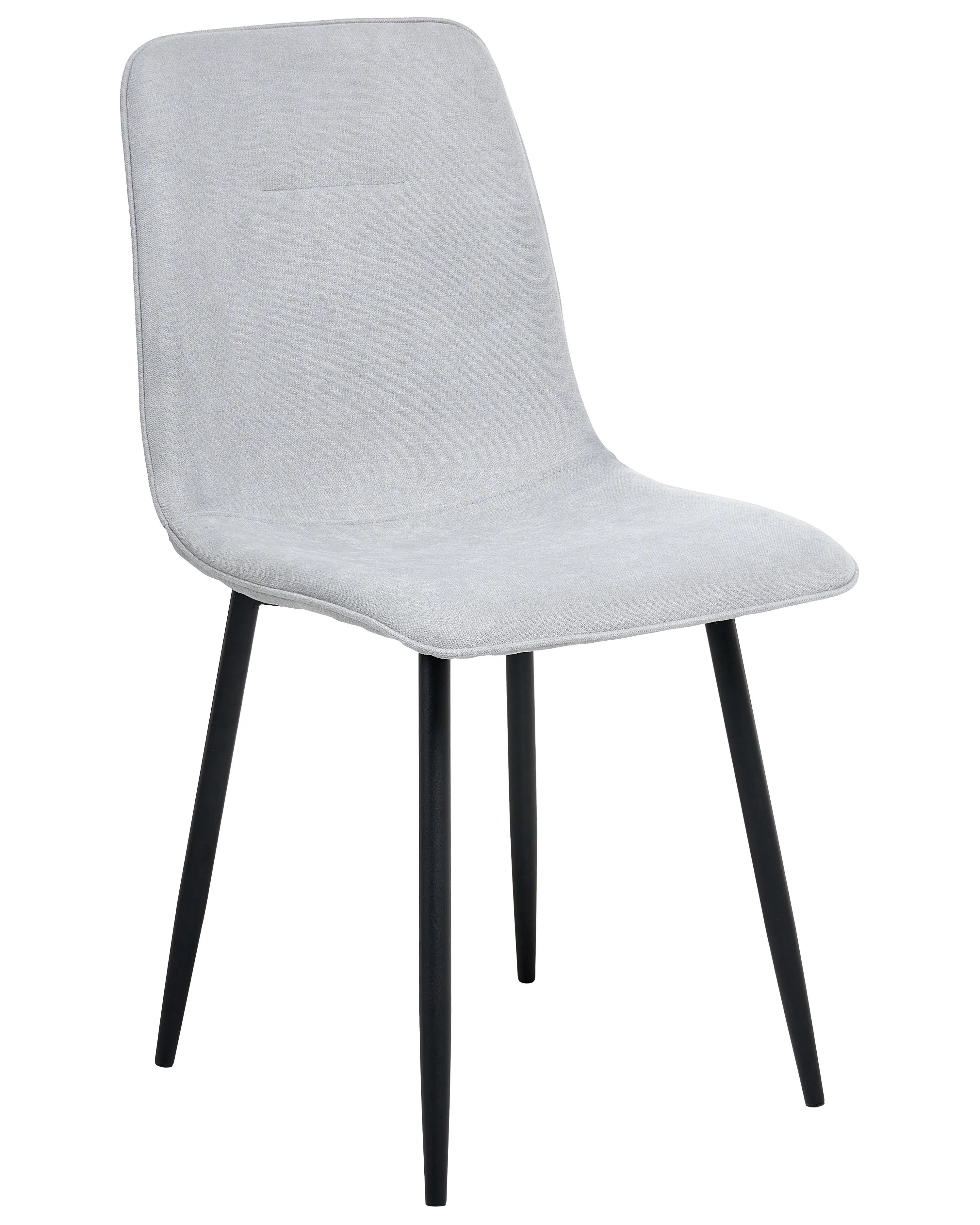 Set van 4 eetkamerstoelen TUSCOLA Stof Lichtgrijs