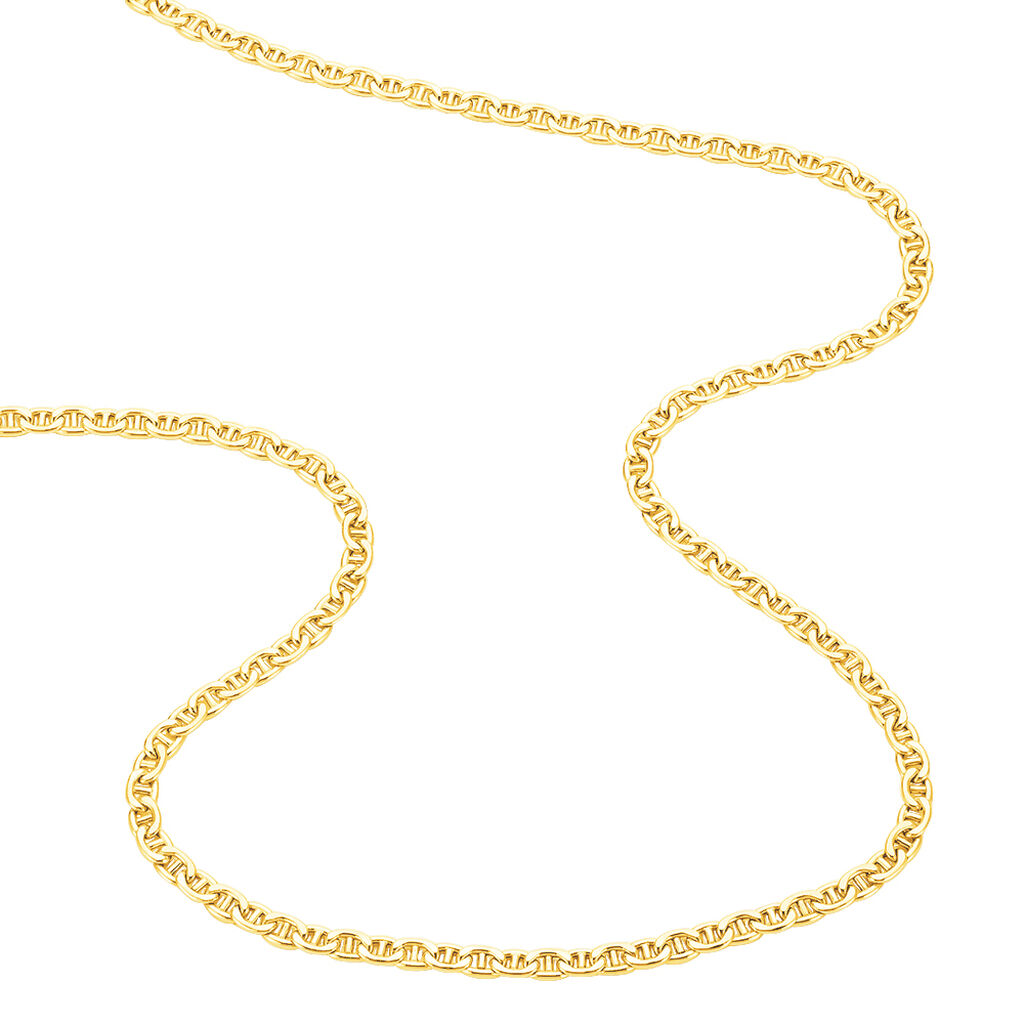 Chaîne Azelleae Maille Marine Plate Or Jaune