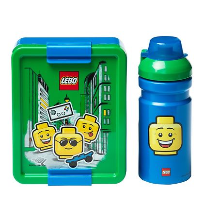 LEGO® Storage Brotdose/Trinkflasche - Iconic Junge - Grün/Blau