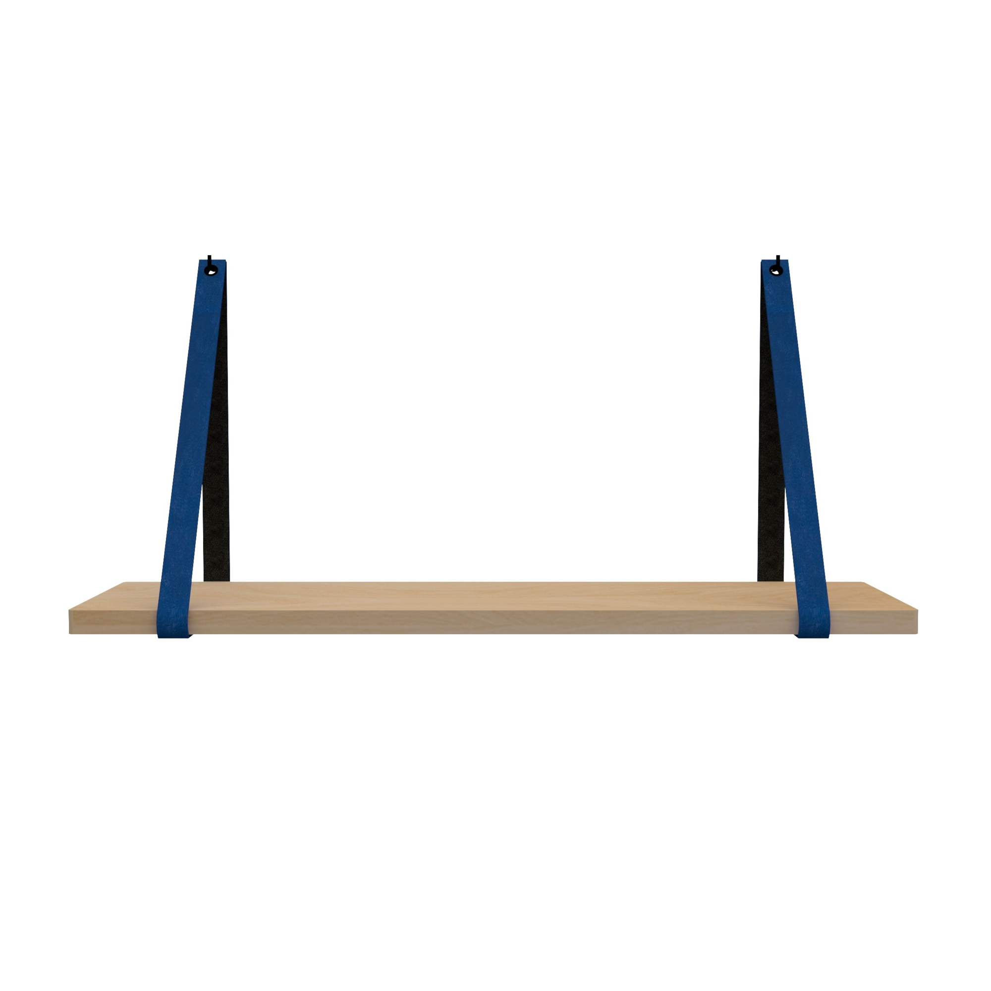 Leren plankdragers (set van 2) BLAUW
