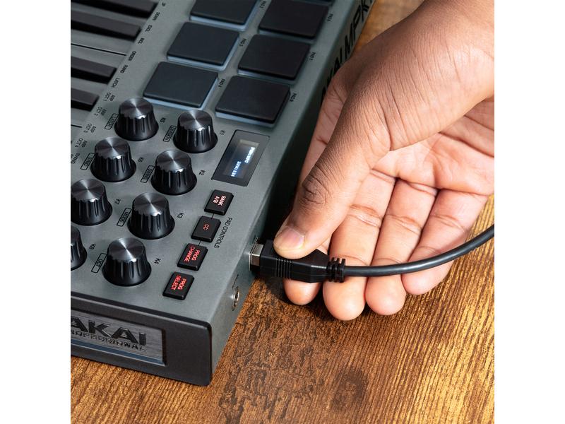 Akai Keyboard Controller MPK Mini MK3 Grey 25-Tasten Mini MIDI Controller