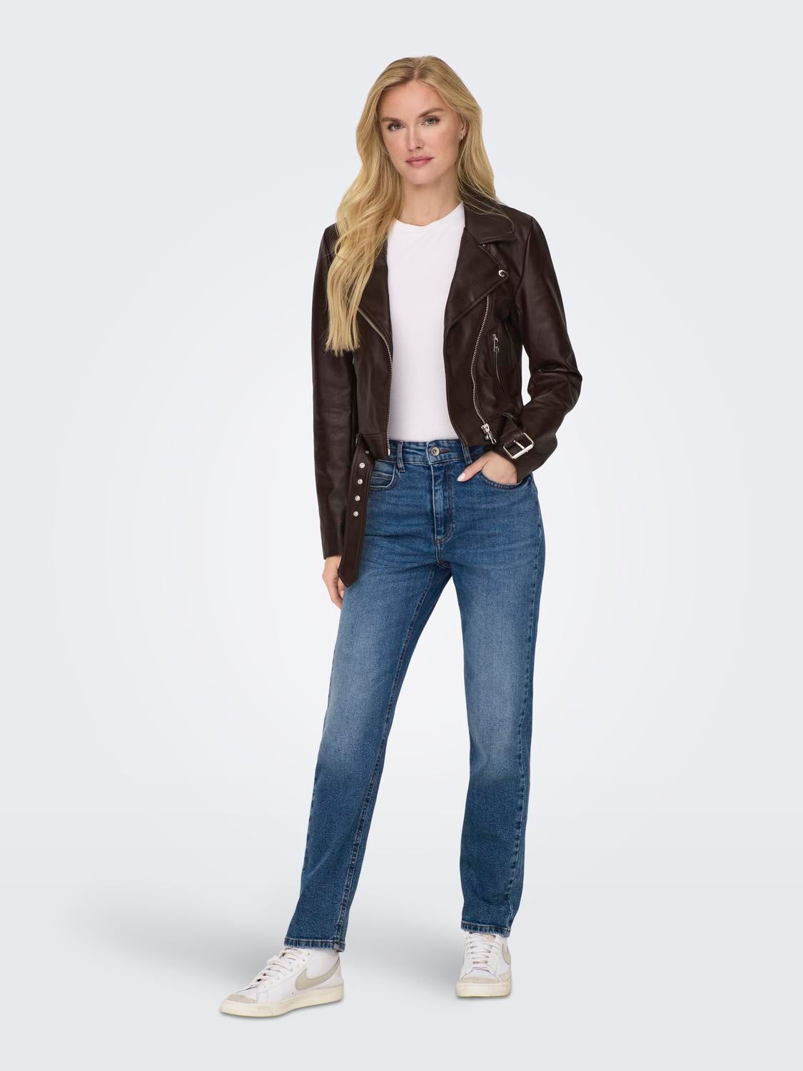 ONLNEWVERA Bikerjacke in Lederoptik Mole