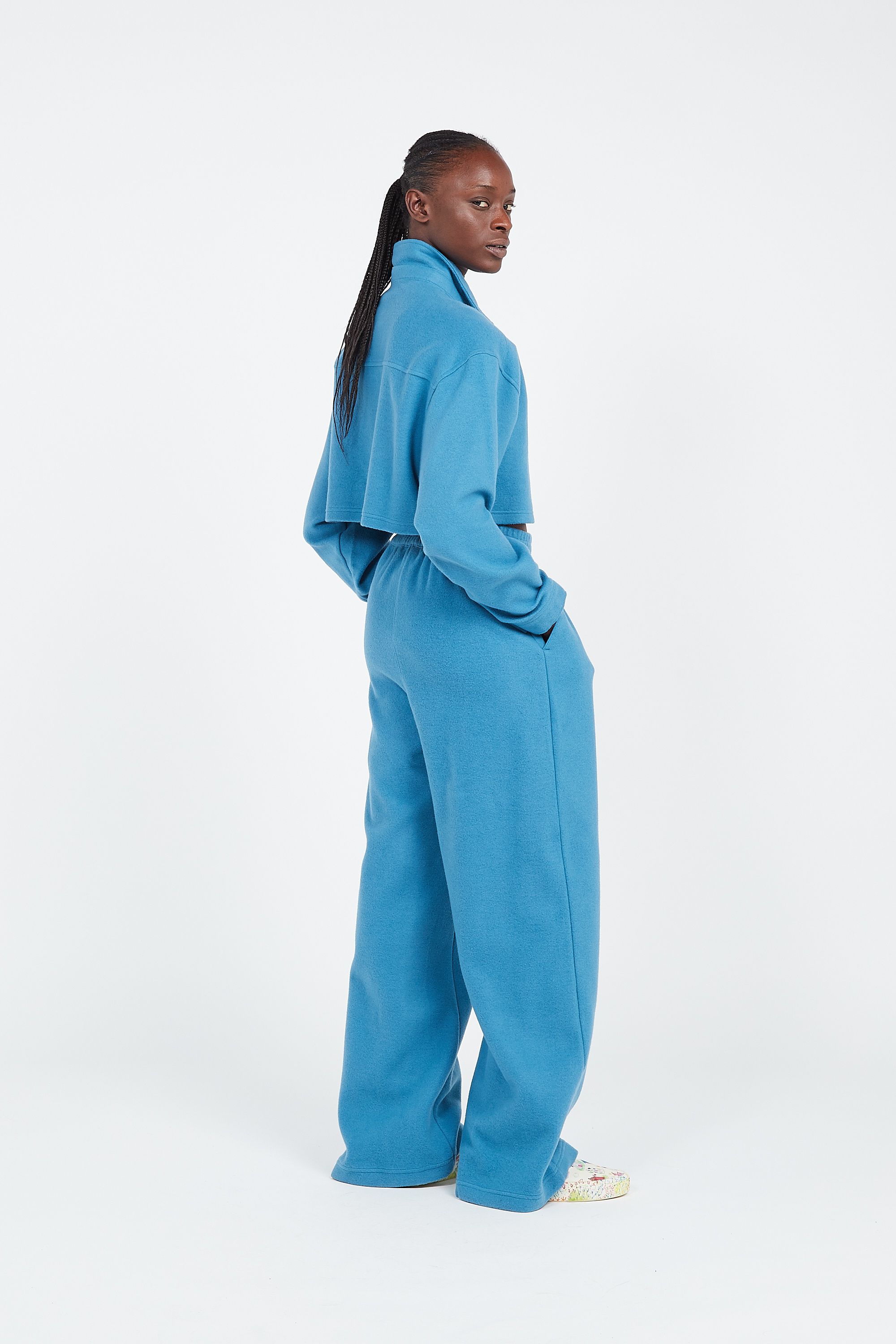 REEBOK Jogging CL WDE FL WIDE LEG  Bleu