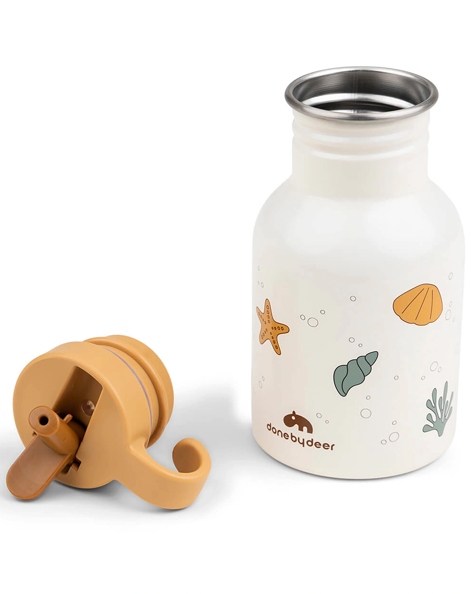 Edelstahl-Trinkflasche SEA FRIENDS (350ml) in beige