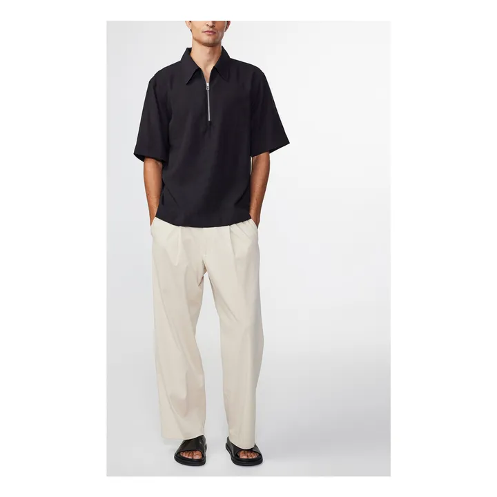 NN. 07 Polo Zippé Bruno 5719 | Noir