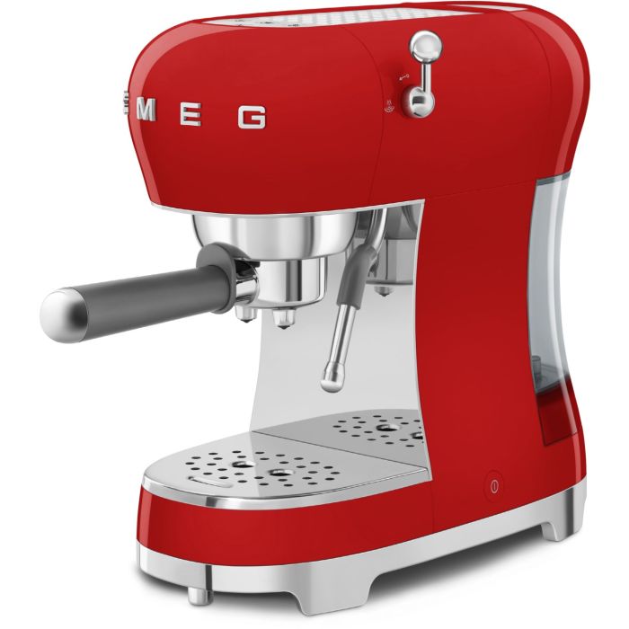 SMEG Espresso-Kaffeemaschine 50's Style ECF02RDEU Rot