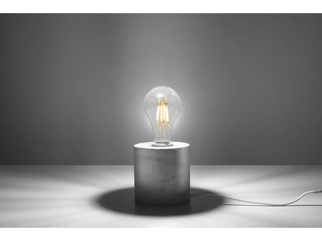 Sollux SALGADO Lampe à poser Gris E27