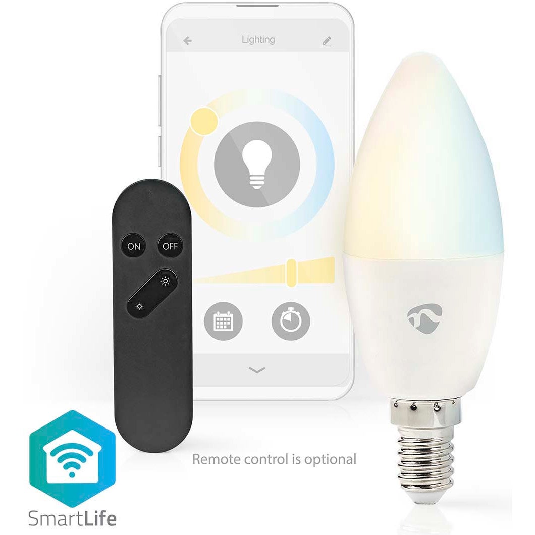 Nedis WIFILRW10E14 Smartlife LED-lamp E14 470 lm 4.9 W warm-cool white