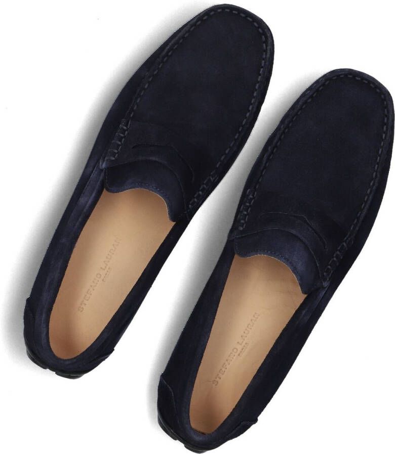 STEFANO LAURAN Loafers Heren 2500 Maat: 47 Materiaal: Suède Kleur: Donkerblauw