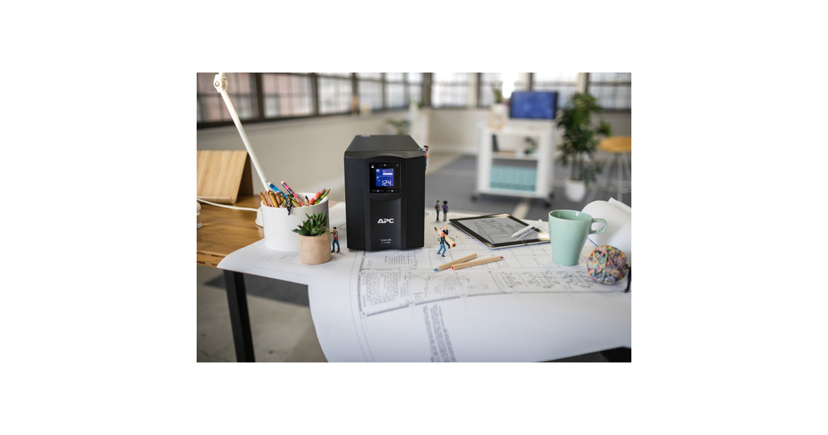 APCSmart-UPS SMC1500IC Noodstroomvoeding ups  (Zwart, 8x C13, USB, SmartConnect, 1500VA)