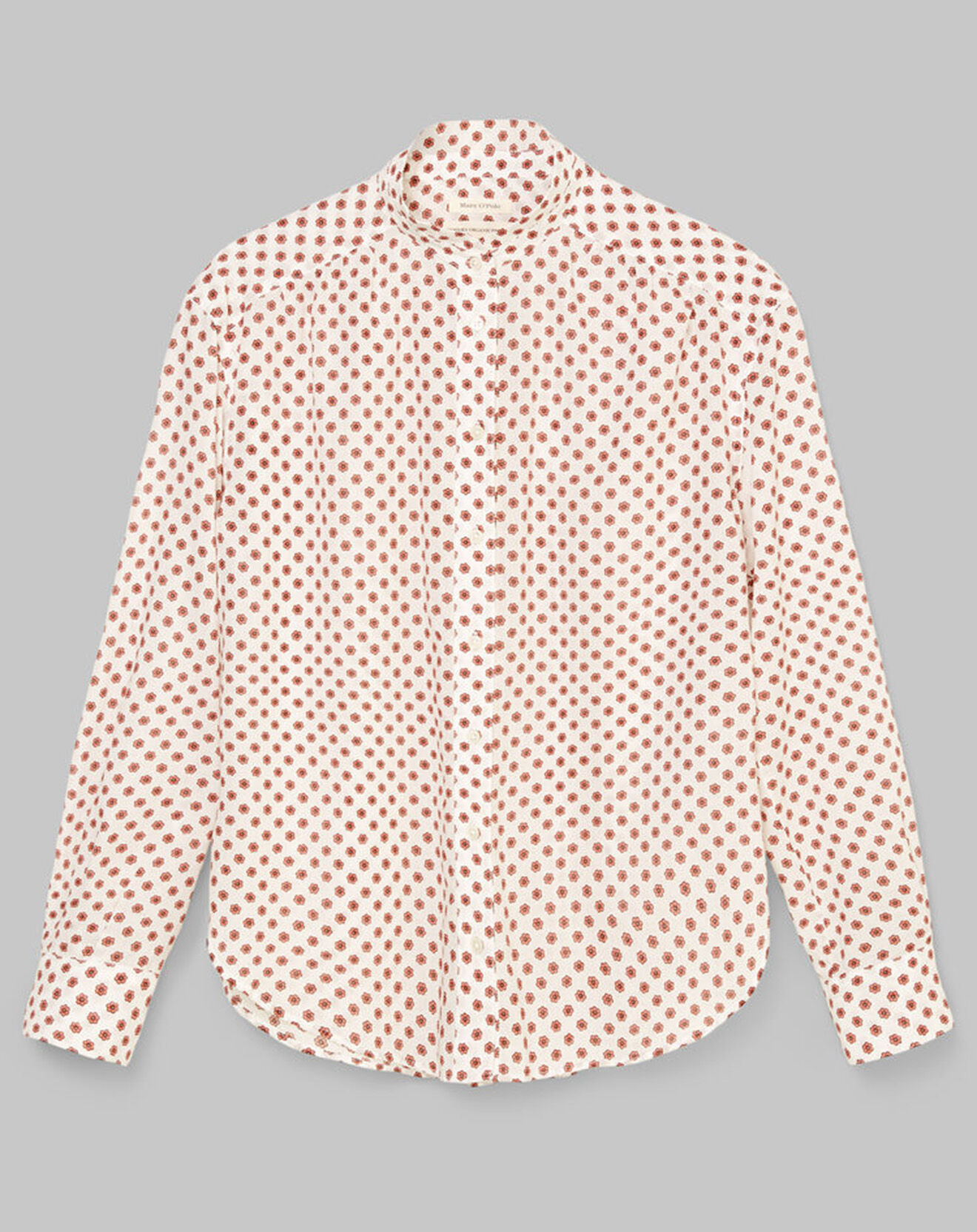 Marc O'Polo Chemise imprimée all-over blanc/rouge
